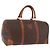Céline Borsa Boston CELINE in tela Macadam e pelle PVC Marrone Oro Autentica 186815 D'oro