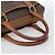 Céline Borsa CELINE Macadam Canvas PVC Pelle Marrone Oro Auth 187100 D'oro - vista 7