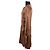 Dries Van Noten Vestido marrón Castaño - vista 3