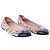 Ballerine Chanel con punta bicolore in tela multicolore e pelle verniciata - vista 2
