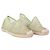 Valentino Garavani Espadrilles basse Valentino in rete e pizzo verde - vista 2