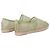 Valentino Garavani Espadrilles basse Valentino in rete e pizzo verde - vista 3