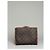 Céline Vintage Celine Coated Canvas Wallet Dark Brown Tan Silver Camel - view 2