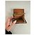 Céline Vintage Celine Coated Canvas Wallet Dark Brown Tan Silver Camel - view 4