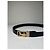 Céline Vintage Celine Ledergürtel Schwarz mit goldener Kutsche und Pferd Schnalle - Ansicht 4