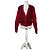 Cardigan Vintage Dior in Seta e Cotone Rosso Amaranto M
