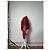Cardigan Vintage Dior in Seta e Cotone Rosso Amaranto M - vista 2