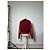 Cardigan Vintage Dior in Seta e Cotone Rosso Amaranto M - vista 3