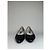 Chloé Tacones Vintage Chloe de cuero con detalles en tela negros y plateados EU36.5 - vista 6