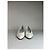 Chloé Décolleté in pelle vintage Chloe, tacco argento, bianco EU37 - vista 3