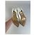 Chloé Décolleté in pelle vintage Chloe, tacco argento, bianco EU37 - vista 4