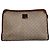 Edge Céline Clutch Vintage Celine Macadam Canvas Beige Marrone