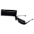 Vintage Chanel Logo Temple Sonnenbrille Schwarz Silber  - Ansicht 1