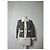 Salvatore Ferragamo Giacca vintage Ferragamo in cotone e rayon nero bianco S - vista 13