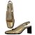Vintage Bottega Veneta Leder Slingback Pumps Hellgold EU35.5