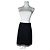 Gonna vintage Dior in misto cotone a quadri nera e bianca Nero