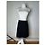 Gonna vintage Dior in misto cotone a quadri nera e bianca Nero - vista 12