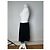 Gonna vintage Dior in misto cotone a quadri nera e bianca Nero - vista 2