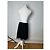 Gonna vintage Dior in misto cotone a quadri nera e bianca Nero - vista 3