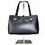 Vintage Givenchy strukturierte Leder-Tote Bag Schwarz Gold