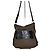 Chloé Vintage Chloe Canvas Leder Hobo Tasche Braun Schwarz Gold