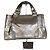 Céline Vintage Celine Ledersatchel Braun Silber