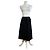 Chloé Gonna vintage Chloe con bottoni frontali nera argento Nero