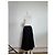 Chloé Gonna vintage Chloe con bottoni frontali nera argento Nero - vista 2