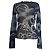 Just Cavalli X Roberto Cavalli Top de malla estampado tatuaje Negro