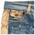 Dolce & Gabbana Python-Print Denim Shorts Braun Blau - Ansicht 3