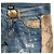 Dolce & Gabbana Python-Print Denim Shorts Braun Blau - Ansicht 4