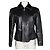 Gianni Versace Versace Versus Lederjacke mit Pelzkragen Schwarz
