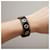Coach Bracciale in pelle nera con occhielli Nero - vista 3
