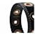 Coach Bracciale in pelle nera con occhielli Nero - vista 4