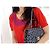 Borsa Chanel Classic Flap blu navy in tessuto Bianco - vista 6