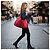 Jimmy Choo Borsa Hobo in pelle e scamosciato rosso - vista 2