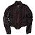 Chaqueta corta de seda Armani Jeans con ribete rojo Negro