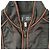 Chaqueta corta de seda Armani Jeans con ribete rojo Negro - vista 3