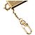 Charm per borsa Louis Vuitton placcato oro D'oro - vista 3