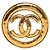 Timeless Spilla rotonda vintage Chanel Coco Mark D'oro