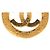 Timeless Spilla rotonda vintage Chanel Coco Mark D'oro - vista 3