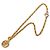 Collana a catena Chanel Vintage Coco Mark D'oro - vista 3