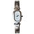 Reloj Gucci ovalado de acero inoxidable Plata Blanco