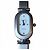 Reloj Gucci ovalado de acero inoxidable Plata Blanco - vista 3