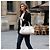 Triomphe Céline Celine Luggage Borsa a mano in pelle crema Beige - vista 17