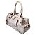 Triomphe Céline Celine Luggage Borsa a mano in pelle crema Beige - vista 5