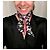 Chanel Slim Bandeau Foulard Monogramma Nero e Bianco Rosa - vista 13
