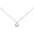 Autre Marque Platin-Diamant-Halskette Silber