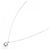 Autre Marque Platin-Diamant-Halskette Silber - Ansicht 2