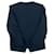 Veste en laine sans col brodée Yves Saint Laurent Noir  - vue 3